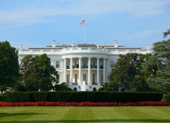 The Trump administration's pause on federal financial assistance was temporarily blocked just as it was set to go into effect. Picture of the White House.